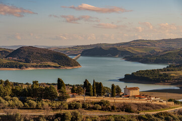 The Guardialfiera or Liscione lake, Molise