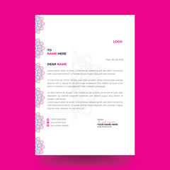 Modern creative cleanLetterhead Design Template by Mandala