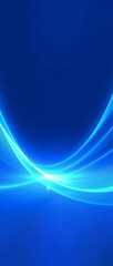 Vibrant Blue Background with Elegant Light Waves and Smooth Gradient
