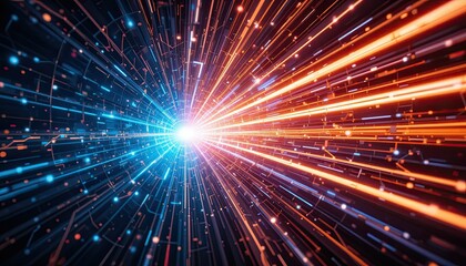 Naklejka premium abstract background with lights