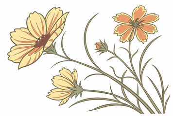 vector illustration of a flower