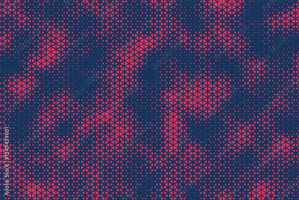 Aufkleber triangular halftone texture retrowave vector geometric technology abstract background. half tone tri