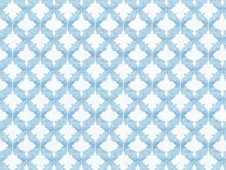seamless pattern featuring simple, pastel blue texture with white geometric shapes creating repetitive design. pattern exudes calm and soothing aesthetic, ideal for backgrounds or textiles
