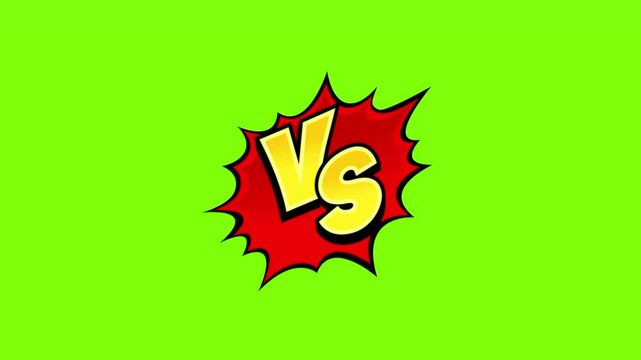 animated video vs or versus sign, Competition symbol