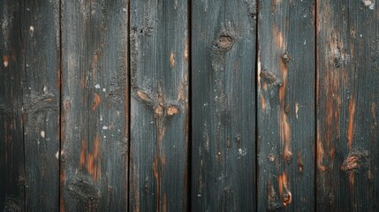 Fototapeta premium Close up of weathered dark gray wooden planks texture