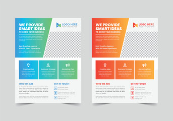 Creative Business Flyer Template | CMYK | US Letter | Print Ready | 0.125 Bleed