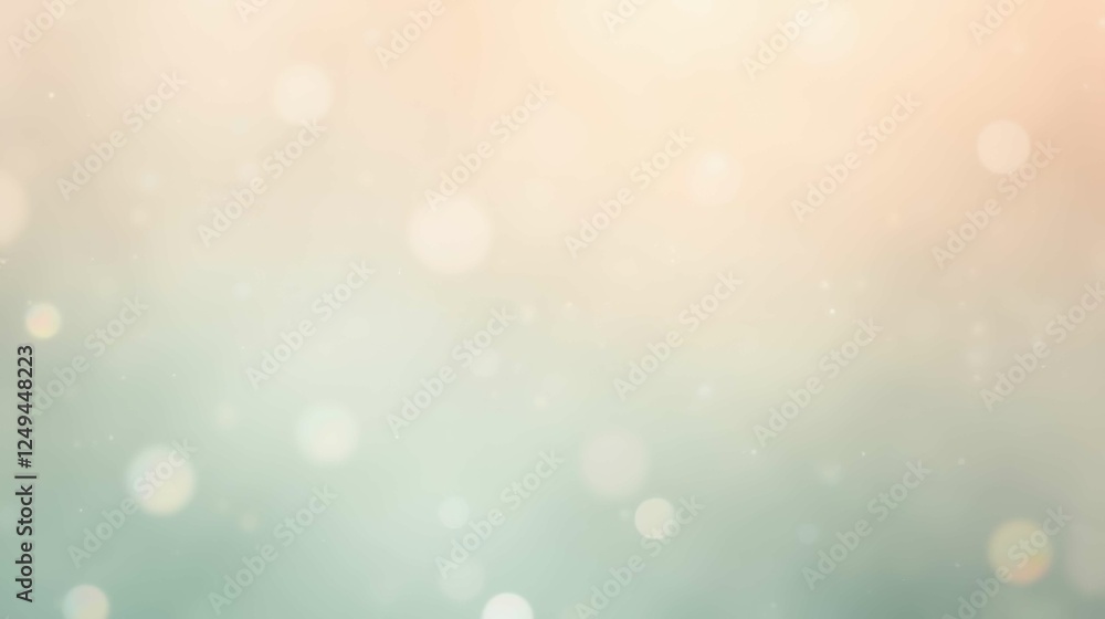 Poster soft blurred background with gentle bokeh and warm tones