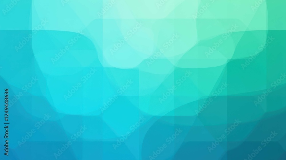 Poster abstract blue and green gradient background with soft shapes and lines