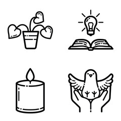 Essential Flat Icon Set Isolated On White Background