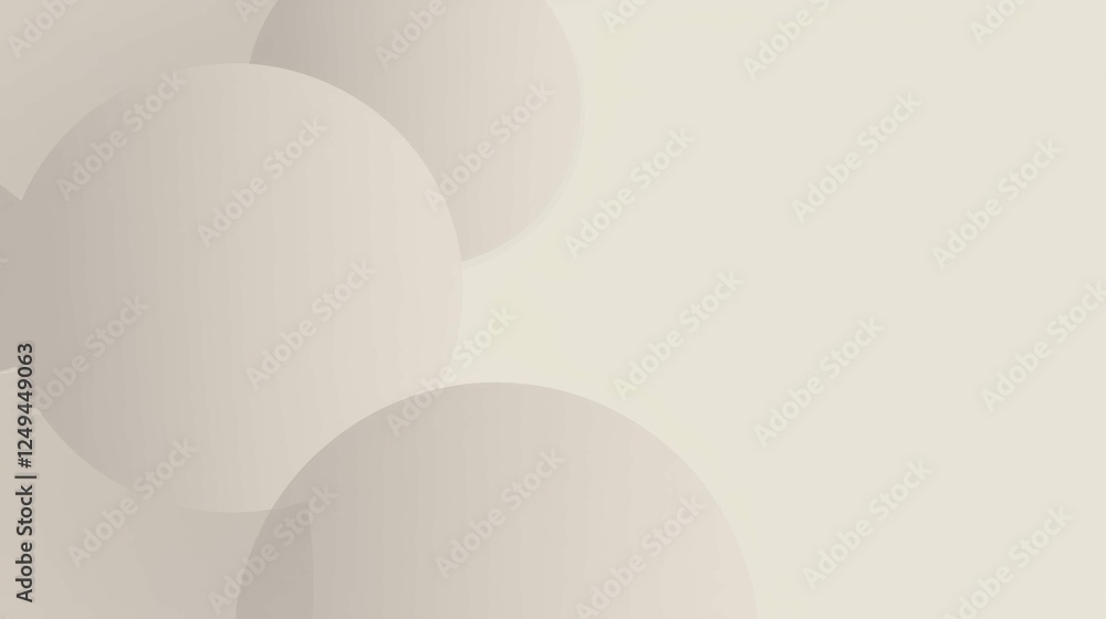 Poster soft abstract background featuring light circles and minimalist design