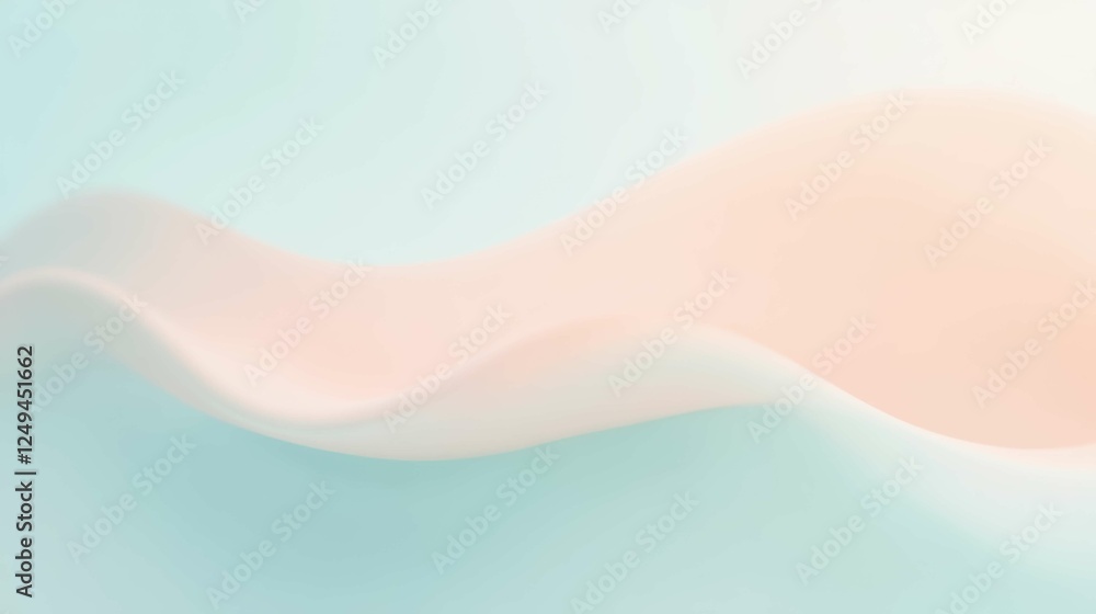 Poster soft abstract wave creating calm and tranquil background visuals