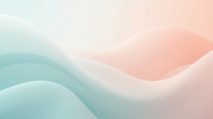 Obraz premium Soft Abstract Waves in Gentle Colors for Creative Background Use