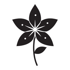 black and white flower vector