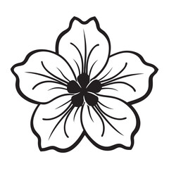 black and white dahlia Vector