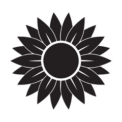 sunflower silhouette design