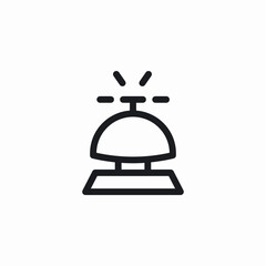 customer bell icon sign vector