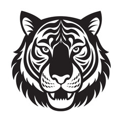 tiger head vector