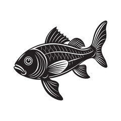 vector illustration of a fish