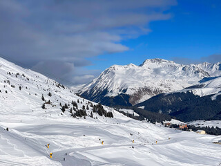 Fototapeta premium ski resort in the alps