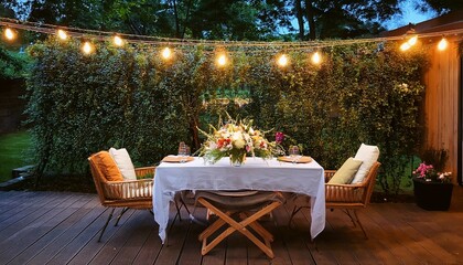 Obraz premium christmas table setting