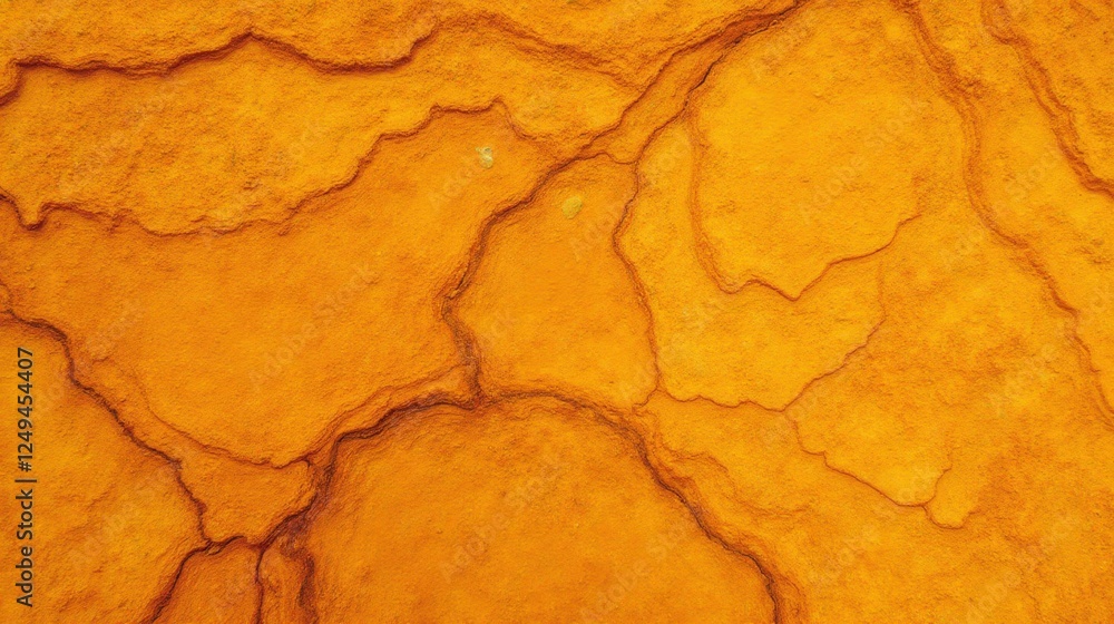 Poster Bright Orange Textured Surface With Intricate Patterns and Lines