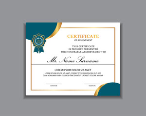 Professional award appreciation certificate achievement template
