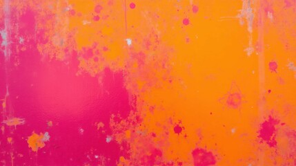 Vibrant Abstract Background with Splashes of Orange and Pink Colors