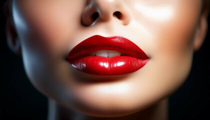 Fototapeta premium close up of a woman lips