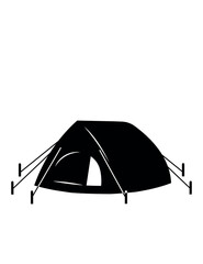 Minimalist Tent Illustration