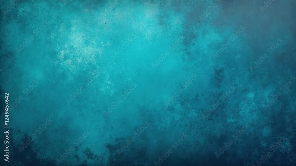 Poster abstract turquoise background with textured gradients and patterns