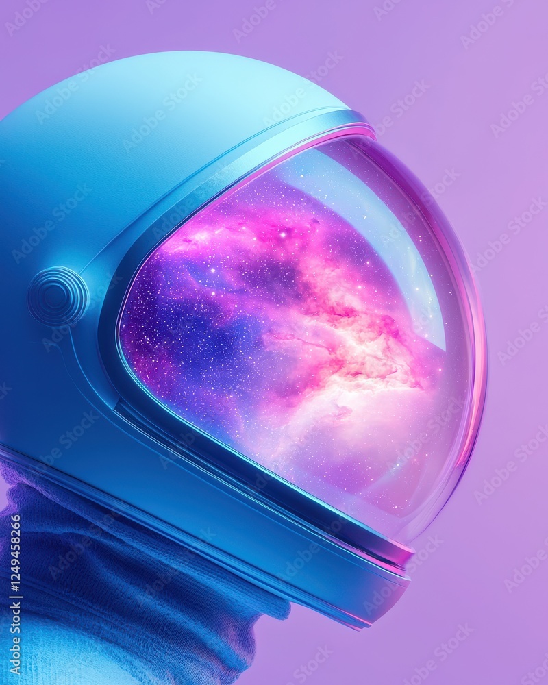 Poster astronauts exploring cosmic wonders outer space digital art dreamy environment close-up imagination