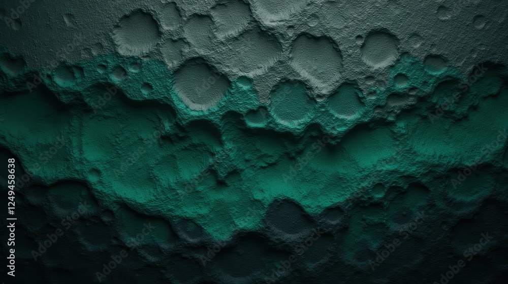 Poster textured surface with unique patterns and greenish hue