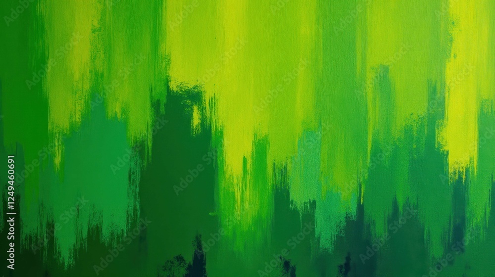 Poster abstract green gradient with textured brush stroke patterns
