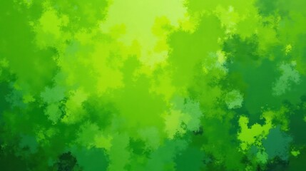 Abstract Green Background with Soft Blurs and Textured Layers