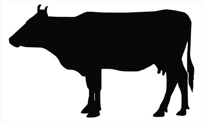 cow silhouette vector