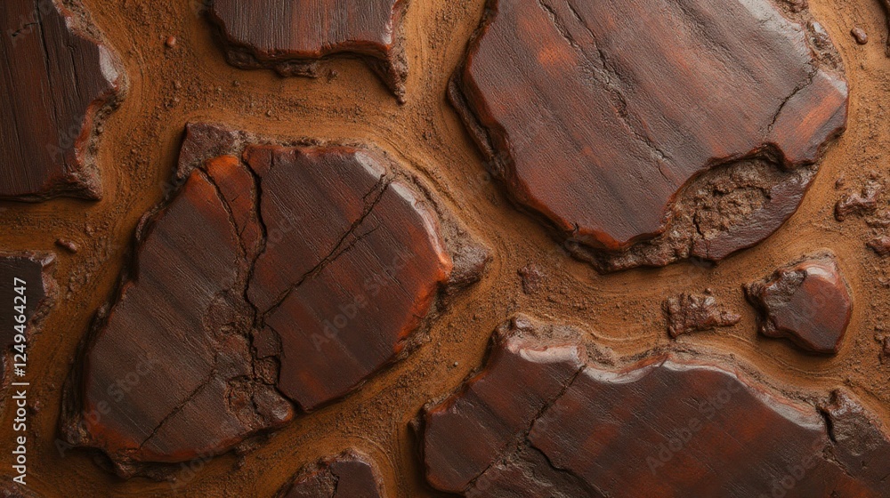 Poster textured brown rock surface with unique patterns and details
