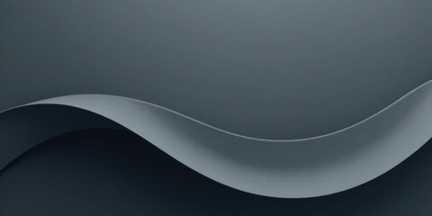 Abstract Gray Curve Background A Serene Minimalist Design Featuring a Smooth, Textured Wave Shape on a Dark Gray Surface