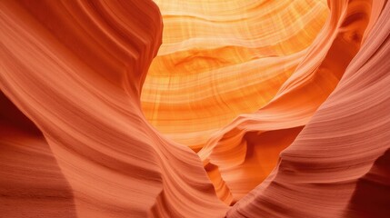Stunning Orange Rock Formations in Antelope Canyon Natural Wonder