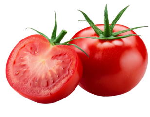 tomatoes isolated on white background, cut out 