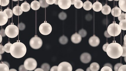 Softly glowing orbs suspended in mid-air, shimmering lights, glowing spheres