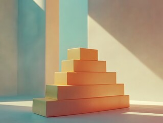 Brilliant Gold Bars Stacked with a Gleaming Surface