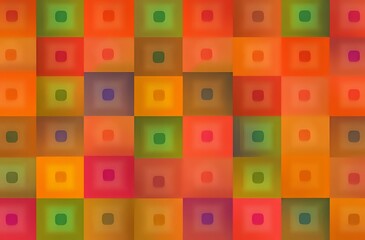 Fototapeta premium Vibrant Geometric Square Mosaic Design