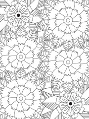PrintFlowers Coloring Pages For Adules