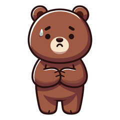 Fototapeta premium A realstict Bear vector illustration bear icon logo teddy cartoon character
