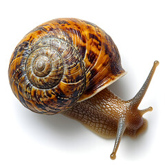 snail isolated on white background