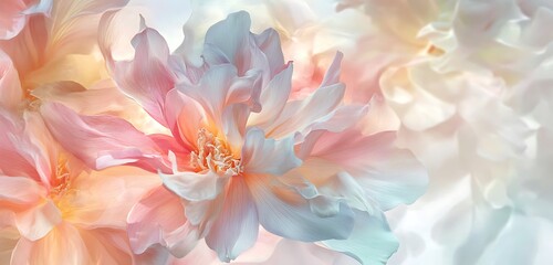 Obraz premium Floral Wallpaper Aesthetic Elegant Flower Art Spring Season