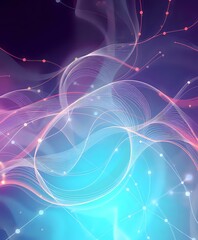 Futuristic Abstract Design with Dynamic Color Flow