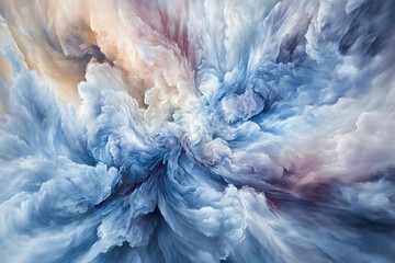 A stunning artistic composition with soft, dreamy shades and delicate color transition