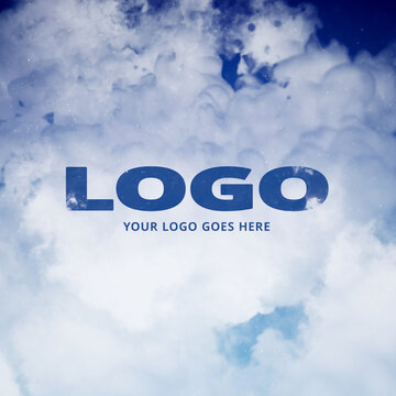 Sky Logo Reveal Square Stories Opener for Social Media