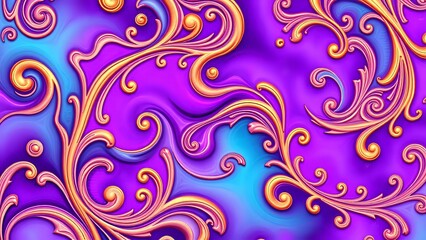 Vibrant Abstract Swirl Art - HD Digital Wallpaper